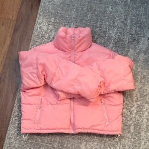 Chic Pink Kids Puffer Jacket